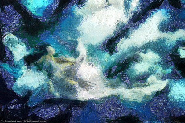 Abstract Underwater Oil Painting