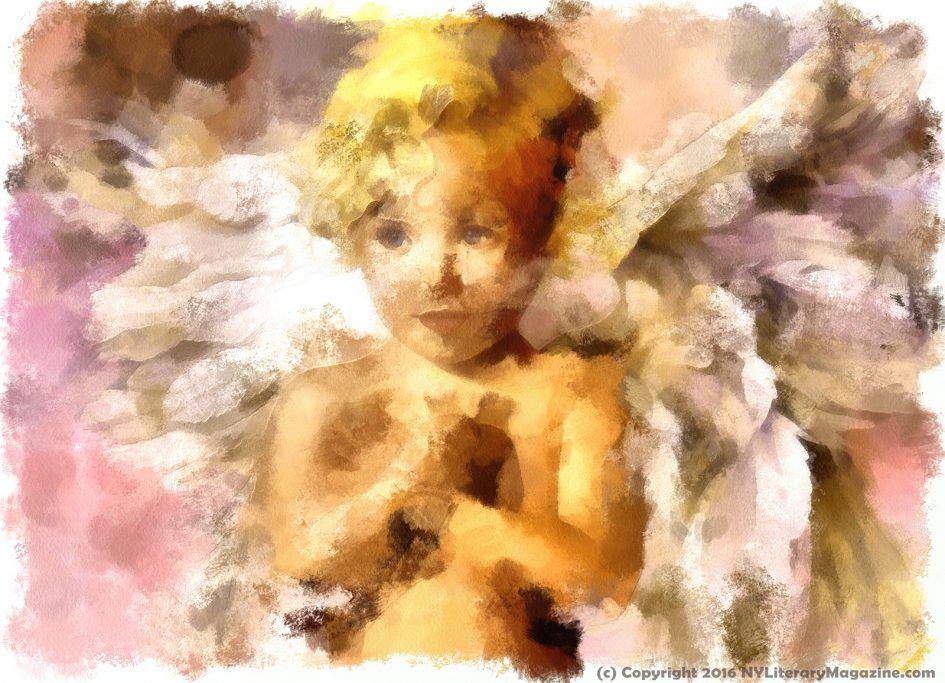 Little Angel Painting by NY Literary Magazine