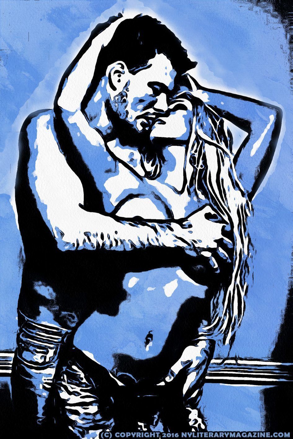 Sexy Couple Making Out Illustration