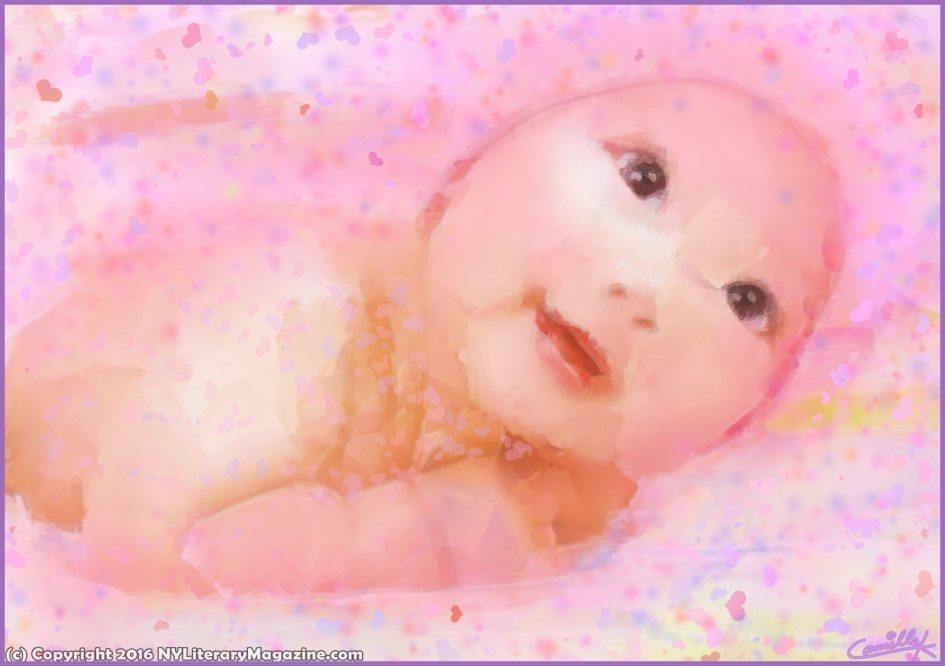 Painting of a Cute Baby